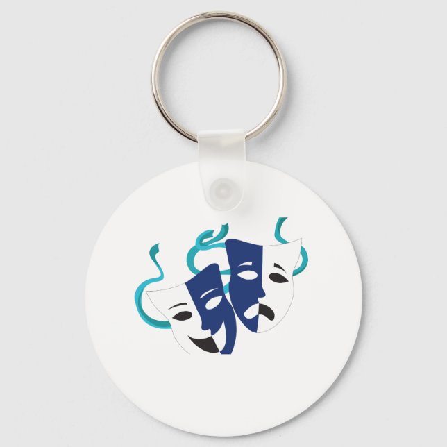 Drama Masks Key Ring (Front)