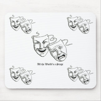 drama masks mouse pad