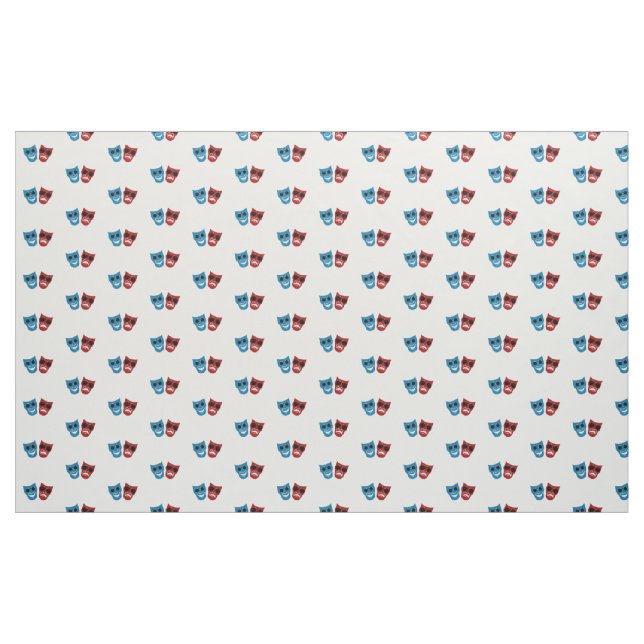 Drama Masks with Sunglasses Fabric (Yard)