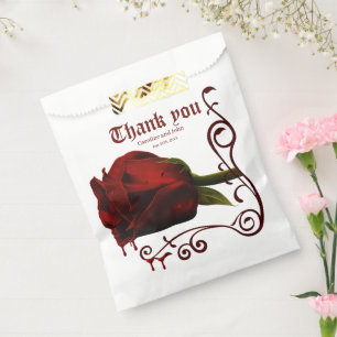 Drama of Love, the gothic Rose of Memory. Favour Bags