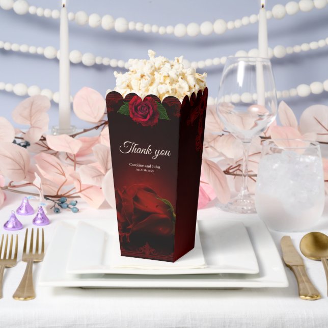 Drama of Love, the gothic Rose of Memory.  Favour Box (Wedding)