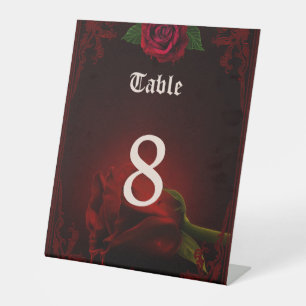 Drama of Love, the gothic Rose of Memory.  Pedestal Sign