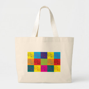 Drama Pop Art Large Tote Bag