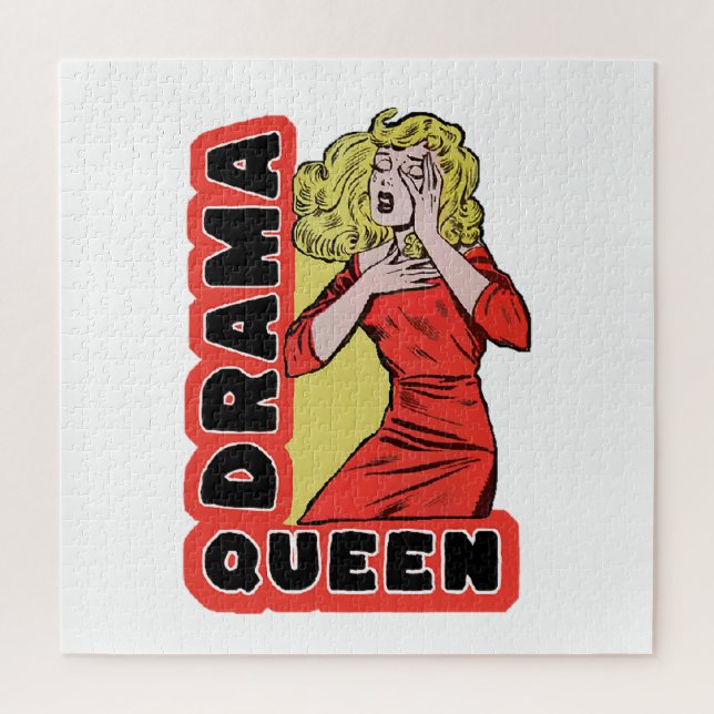 Drama Queen because everything excites me too much Jigsaw Puzzle (Vertical)