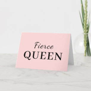 Drama Queen Cute Pink Stylish Design Card