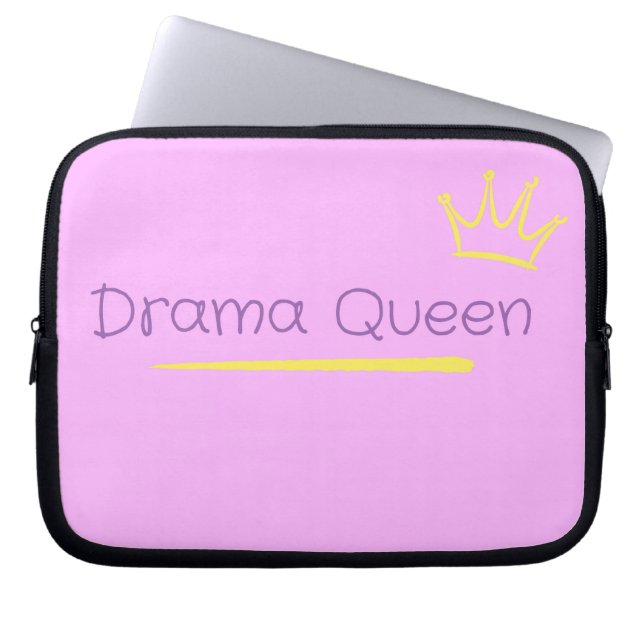 Drama Queen Laptop Sleeve (Front)