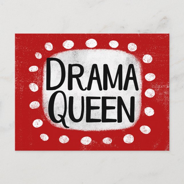 Drama Queen Postcard (Front)