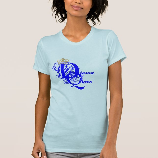 "Drama Queen" Tee(Blue) T-Shirt (Front)