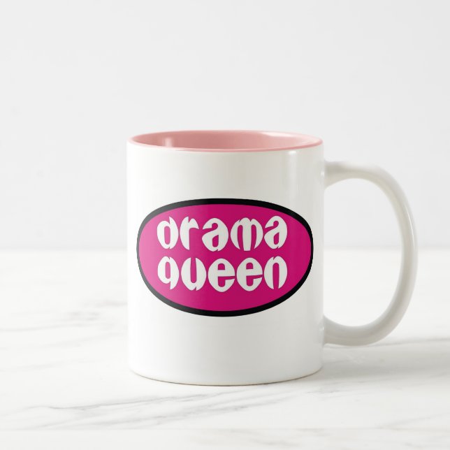 Drama Queen Two-Tone Coffee Mug (Right)