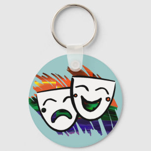 Drama Splashes of Colour Key Ring