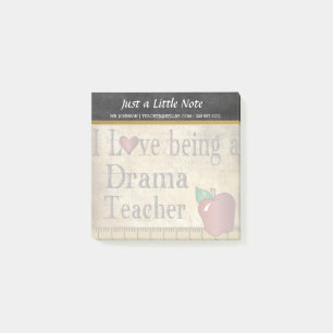 Drama Teacher Vintage Style Post-it Notes