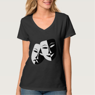 Drama Theater Masks Comedy and Tragedy T-Shirt