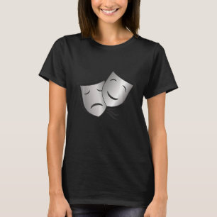 Drama Theatre Masks Comedy and Tragedy 2 T-Shirt