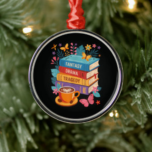 Drama Tragedy Books Subtle Anti-Trump Metal Tree Decoration