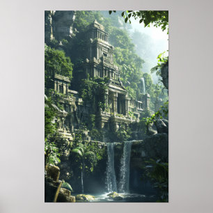 Dramatic Abstract Cityscape Poster - Ultra-Realist