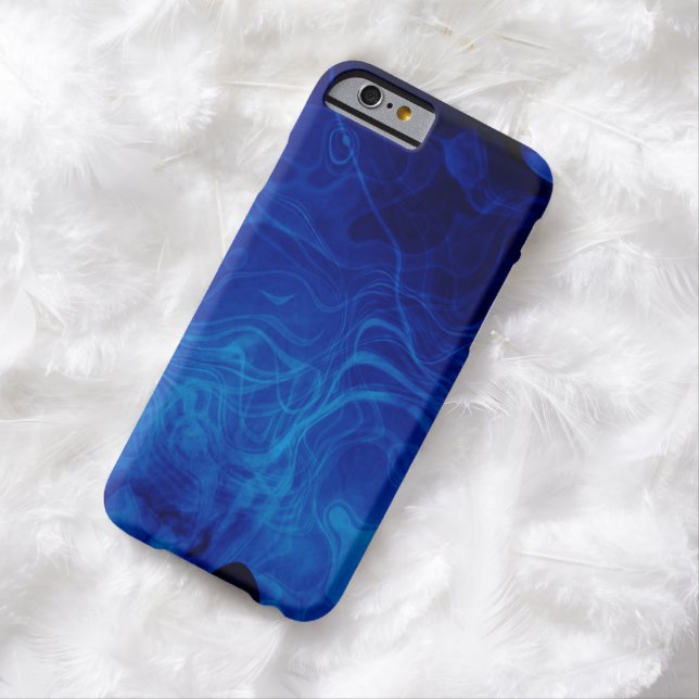 Dramatic Abstract Pattern Electric Blue Case-Mate iPhone Case (In Situ)