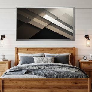 Dramatic Black and White Architectural Poster