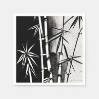 Dramatic Black and White Modern Bamboo