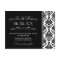 Dramatic Black Damask Scrollwork Wedding