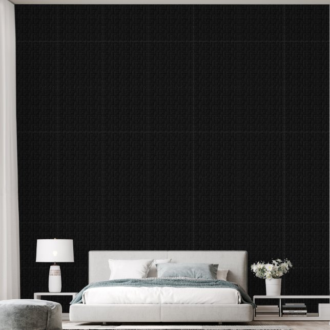 Dramatic Black Wallpaper (Bedroom)