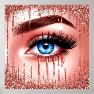 💋 Dramatic Blue Eyes Glam Decor For Makeup Lovers
