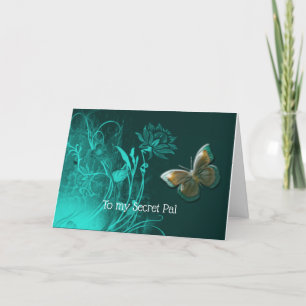 Dramatic butterfly card