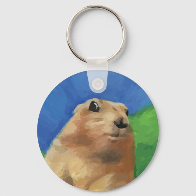 Dramatic Chipmunk Key Ring (Front)