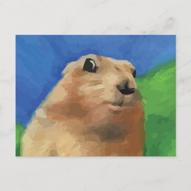 Dramatic Chipmunk Postcard (Front)