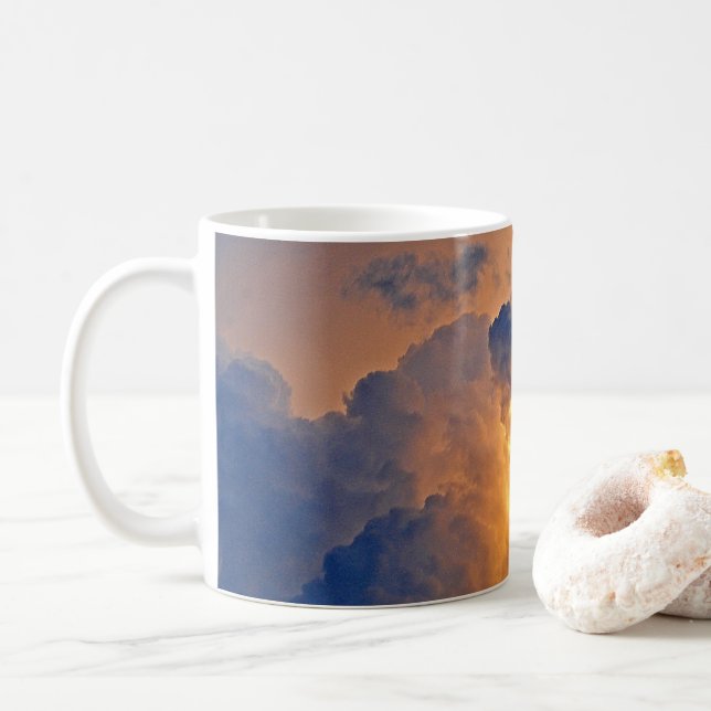 Dramatic Cloud Formation Coffee Mug (With Donut)