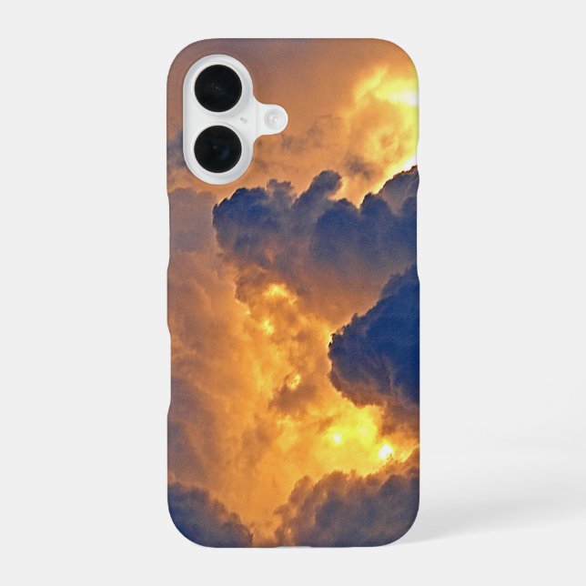 Dramatic Cloud Formation iPhone 16 Case (Back)