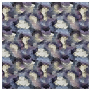 Dramatic Contemporary Mosaic Pattern Dark Colours Fabric