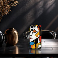 Dramatic Cubist Abstract Art Design
