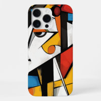 Dramatic Cubist Abstract Art Design