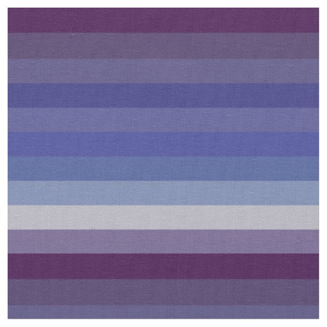 Dramatic Deep Blue & Burgundy Gradient Stripe Patt Fabric (Close Up)