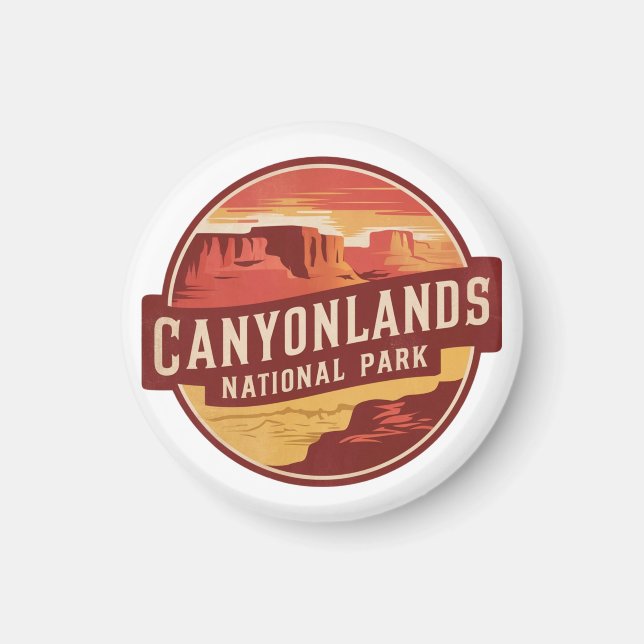 Dramatic Desert of Canyonlands National Park Magnet (Front)