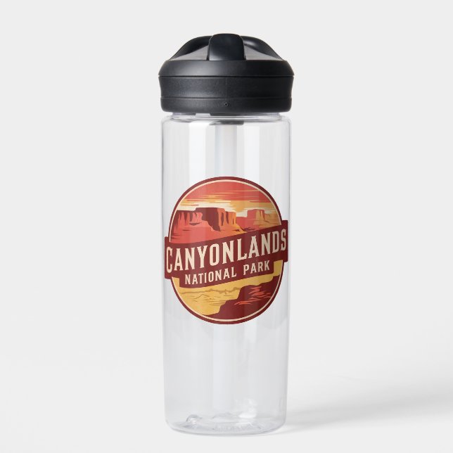 Dramatic Desert of Canyonlands National Park Water Bottle (Front)
