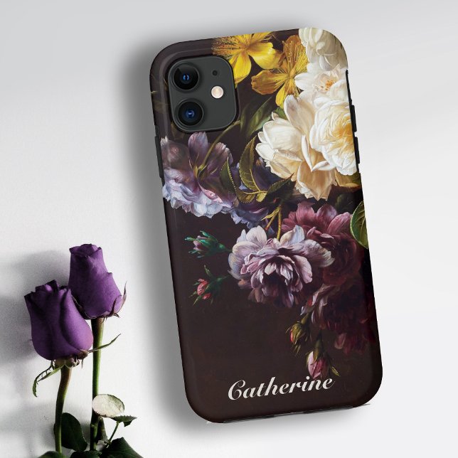 Dramatic Elegant Classic Dutch Master Floral Art Case-Mate iPhone Case (Creator Uploaded)