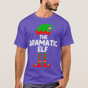 Dramatic Elf Matching Family Group Christmas Party T-Shirt