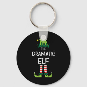 Dramatic Elf Xmas Matching Christmas For Family Key Ring