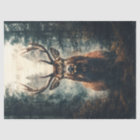 Dramatic Elk in the Woods Decoupage