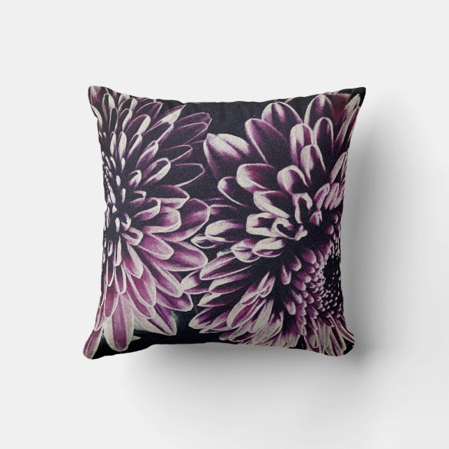Dramatic Floral Cushion (Back)