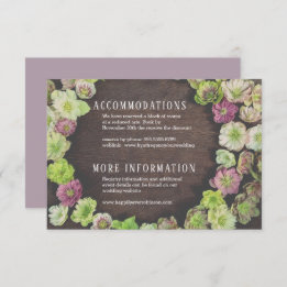 DRAMATIC Garden Hellebore Details Enclosure Card