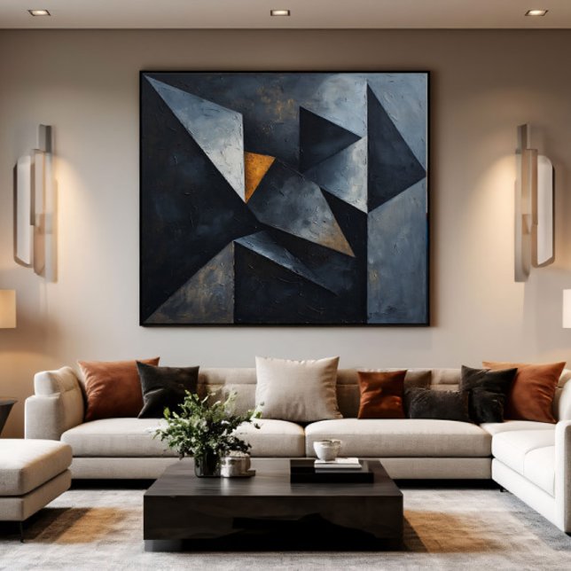 Dramatic Geometric Composition Canvas Print (Creator Uploaded)