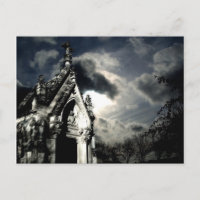 Dramatic graveyard scene