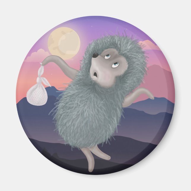 Dramatic Hedgehog Magnet (Front)