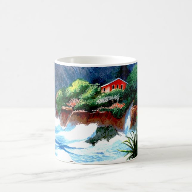 Dramatic Island Paradise Coffee Mug (Center)
