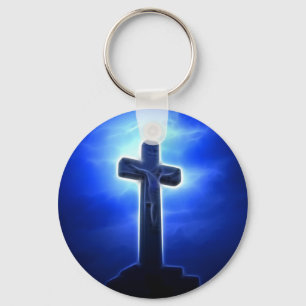 Dramatic Jesus Crucifixion Key Ring