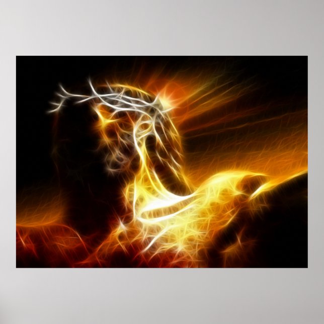 Dramatic Jesus Crucifixion Poster (Front)