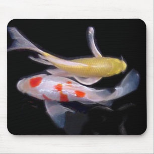 Dramatic Koi Pair Mouse Pad