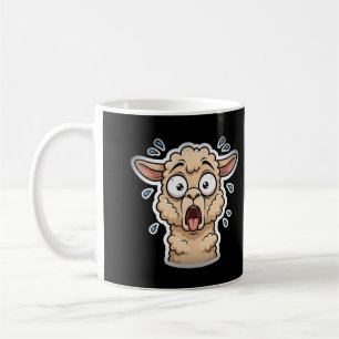Dramatic Llama Gasp Funny Coffee Mug